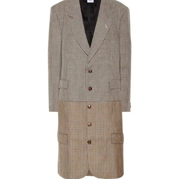 [BUNJANG] VETEMENTS 20AW Houndstooth Virgin-Wool Coat M / 베트멍 20AW 하운드투스 버진울 코트 M