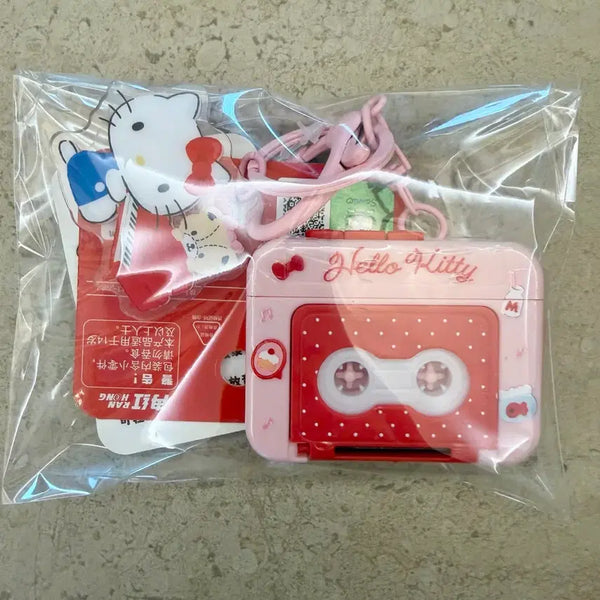 [BUNJANG] Sanrio Hello Kitty Cassette Tape Voice Recorder Keychain (New) / 새상품)산리오정품/헬로키티 카세트 녹음기 키링