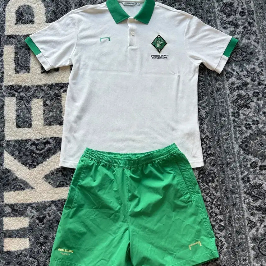 [BUNJANG] GO STUDIO Beach Polo Shirt Pants Set / 골스튜디오 비치 폴로 셔츠 바지 세트