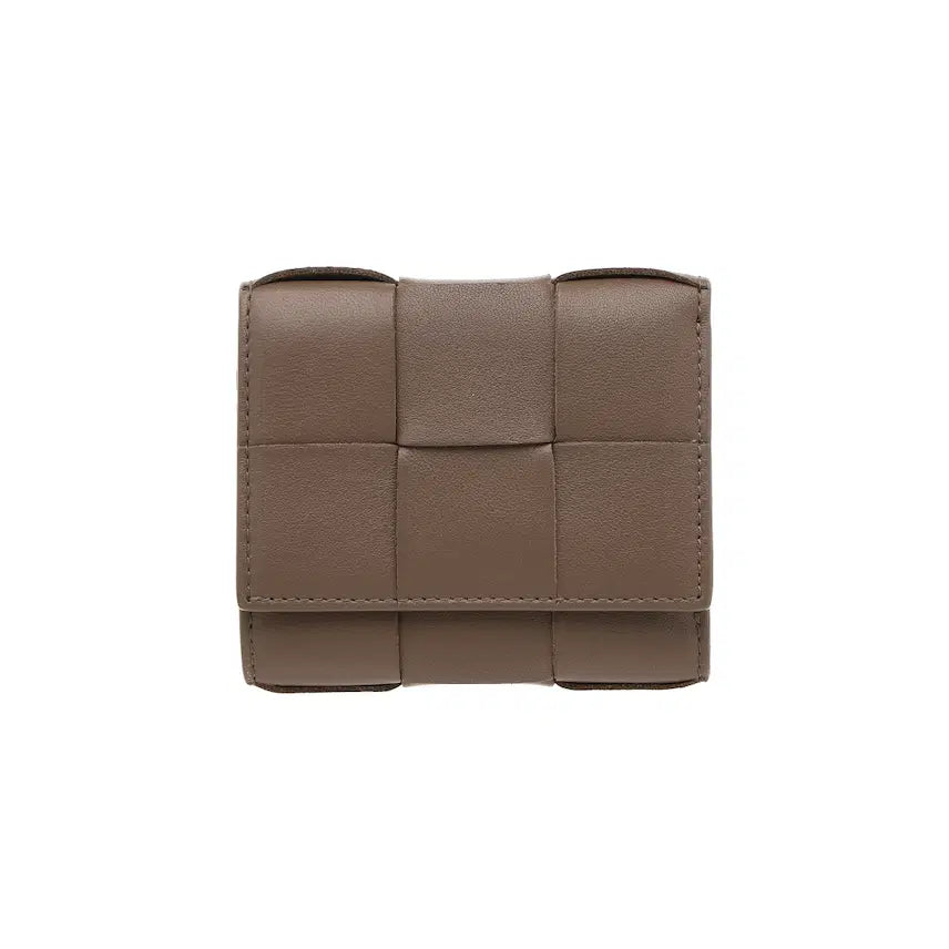 [BUNJANG] Bottega Veneta Cassette Tri-fold Zipper Wallet Brown / 보테가베네타 카세트 트라이폴드 지퍼 지갑