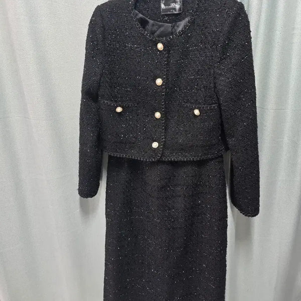 [BUNJANG] Lirry & Co. Tweed Two-Piece Set - Size M / 리리앤코 트위드 투피스M