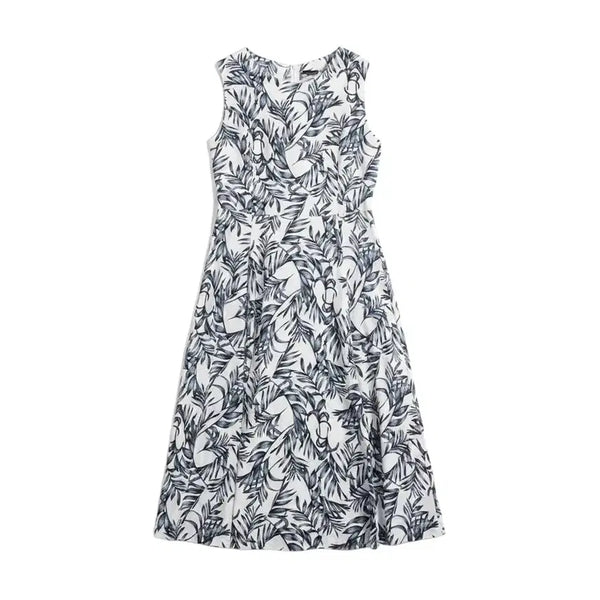 [BUNJANG] LUUl Women's Sleeveless Leaf Pattern Dress S / 여성S/ LUUl 리프패턴 민소매 원피스 5-10