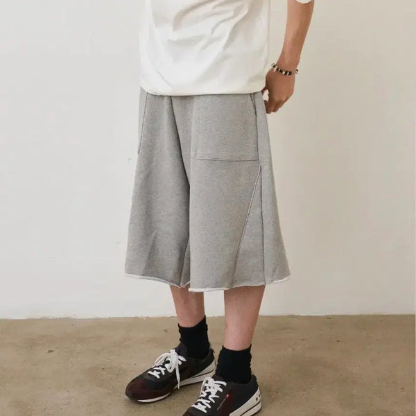 [BUNJANG] NOUN Bermuda Sweat Pants Grey Size 1 / 노운 버뮤다 스웻 팬츠 그레이1사이즈