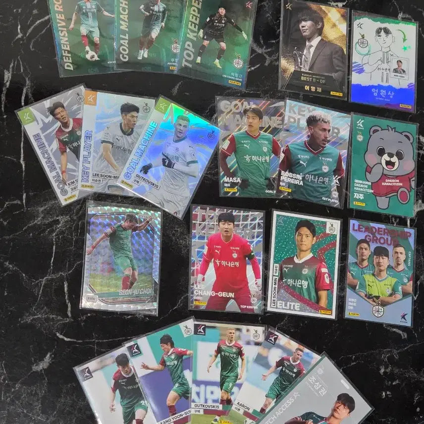 [BUNJANG] K League Panini Daejeon Hana Citizen Player Card Bundle Set / k리그 파니니 대전 하나시티즌 선수 카드 일괄
