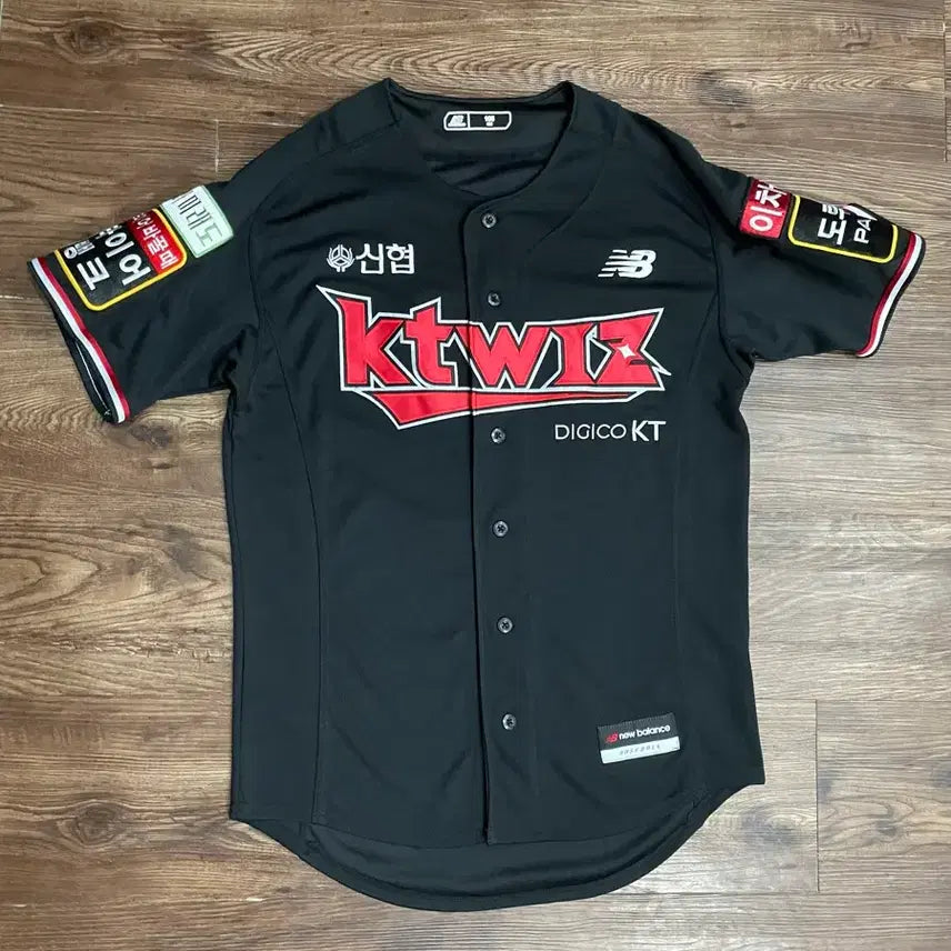 [BUNJANG] New Balance KT Wiz Authentic Baseball Jersey Black / 뉴발란스 KT위즈 어센틱 유니폼 블랙 kt wiz