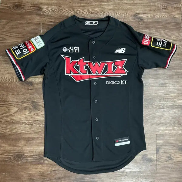 [BUNJANG] New Balance KT Wiz Authentic Baseball Jersey Black / 뉴발란스 KT위즈 어센틱 유니폼 블랙 kt wiz