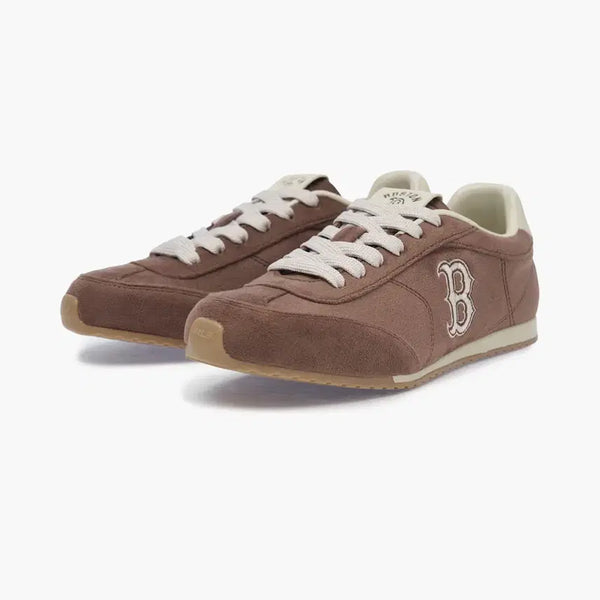 [BUNJANG] MLB Boston Red Sox Brown Sneakers / MLB 베이스 로우 SD 보스턴 레드삭스 브라운 풀박