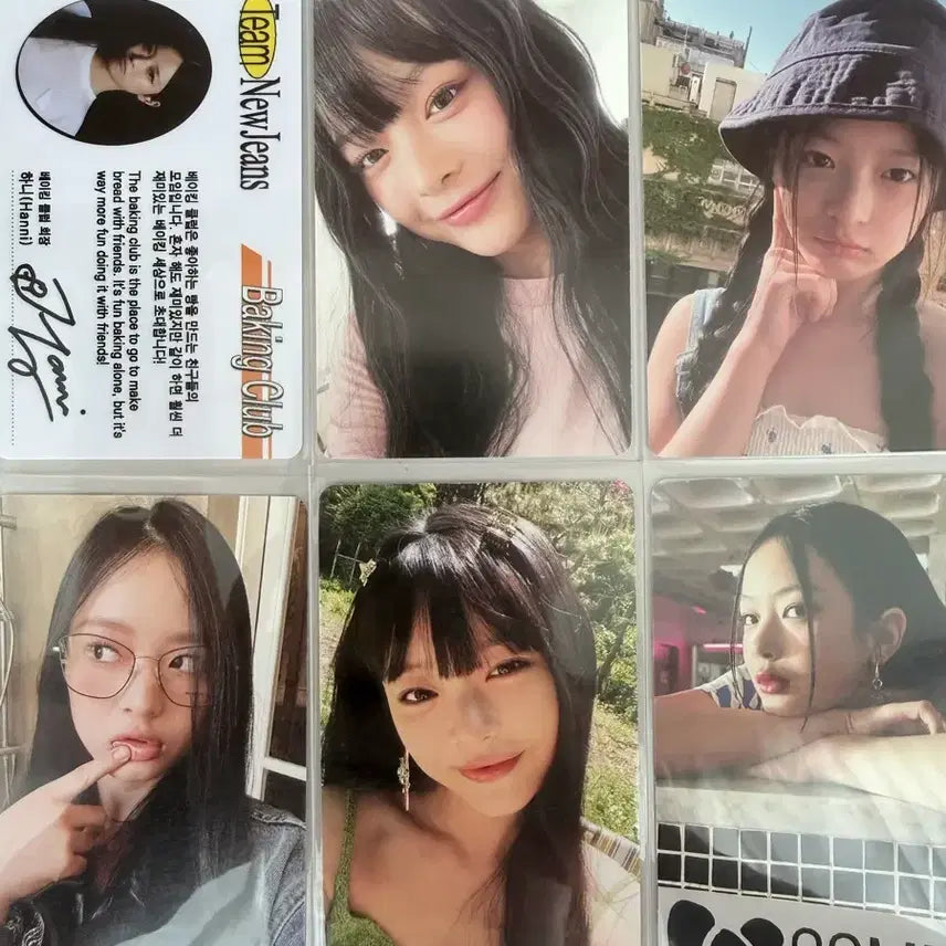 [BUNJANG] NewJeans NJZ Hanni Photocard 6 Types Bundle Set / 뉴진스 NJZ 하니 블루북 포카 6종 일괄