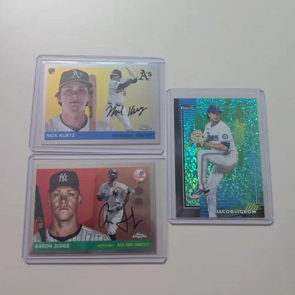 [BUNJANG] 2025 Topps Chrome Aaron Judge, Nick Pivetta, Jacob deGrom Bundle Set / 2025 mlb 탑스 크롬 애런저지 닉커츠 디그롬 3장일괄