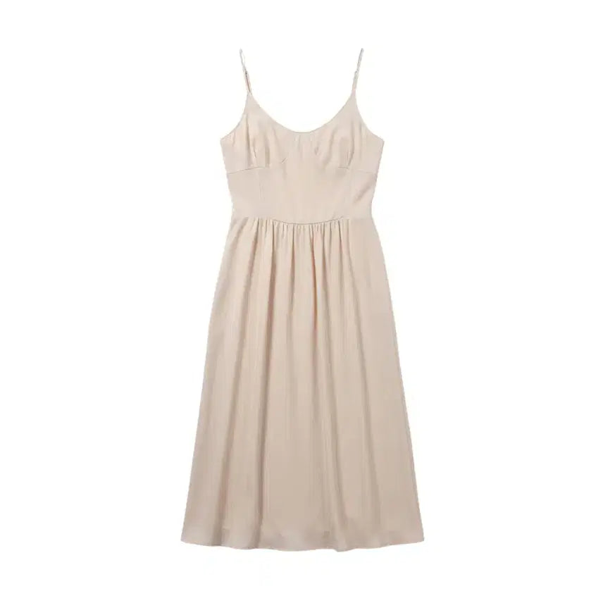 [BUNJANG] WZ Ivory Sleeveless Maxi Dress (Women's 3XL) / 여성3XL/ WZ 아이보리 나시 원피스 5-16