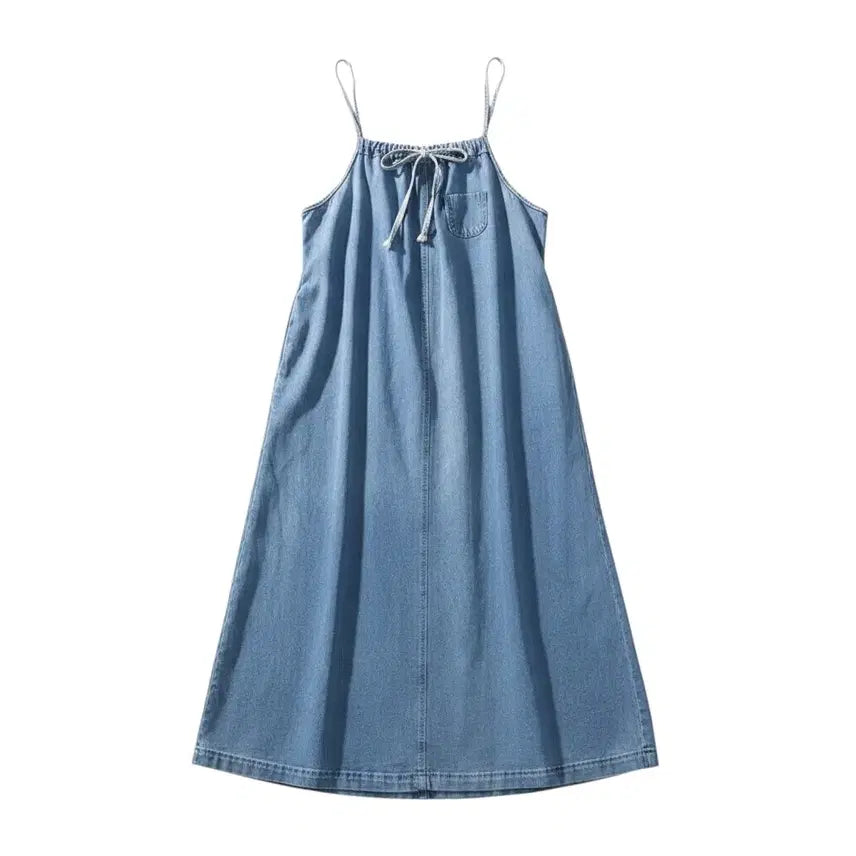 [BUNJANG] DDAN Light Wash Denim Sleeveless Dress / 여성F/ DDAN 연청 데님 나시원피스 5-17