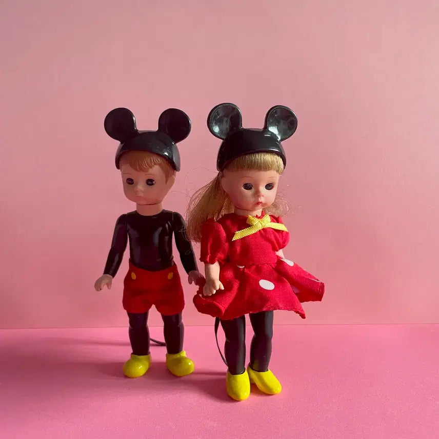 [BUNJANG] Disney Mickey & Minnie Mouse 2004 Couple Vintage Dolls / 2004s/미국빈티지맥토이미키미니빈티지인형 커플셋트RARE
