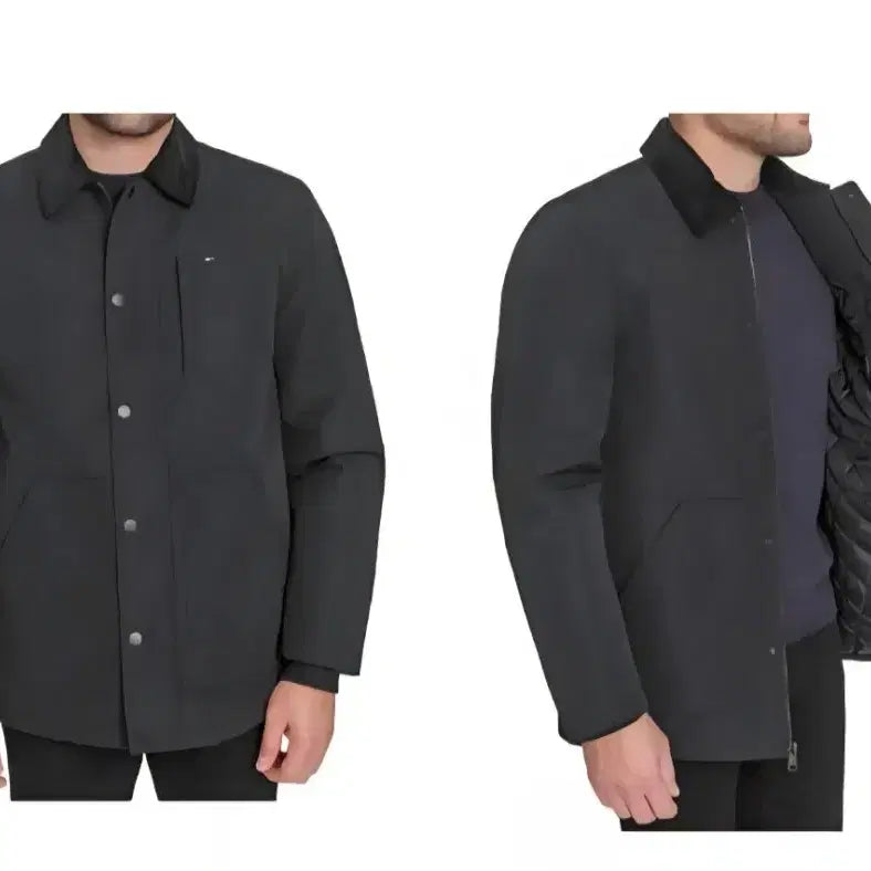 [BUNJANG] Tommy Hilfiger Men's Quilted Lining Jacket Black / 새상품)타미힐피거 남성 자켓