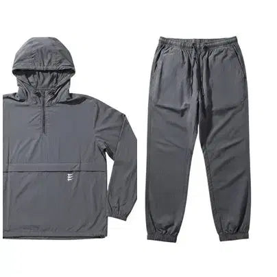 [BUNJANG] Urban D Type Charcoal Nylon Training Set - Men's L / 남성L/ 어반디타입 차콜 나일론 트레이닝세트 5-19