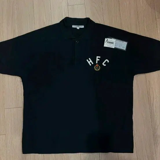 [BUNJANG] Heritagefloss Wool Polo T-shirt Black L / 헤리티지플로스 울 폴로티 블랙 L 정가28.5