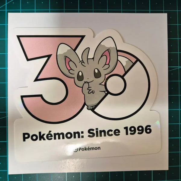 [BUNJANG] Pokemon 30th Anniversary Logo Sticker Chirami / 포켓몬 30주년 로고 스티커 치라미