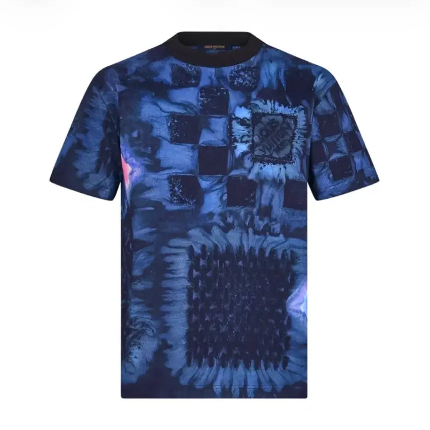 [BUNJANG] Louis Vuitton 22SS Salt Printing Damier T-Shirt / (M)루이비통 22SS 솔트 프린팅 다미에 반팔