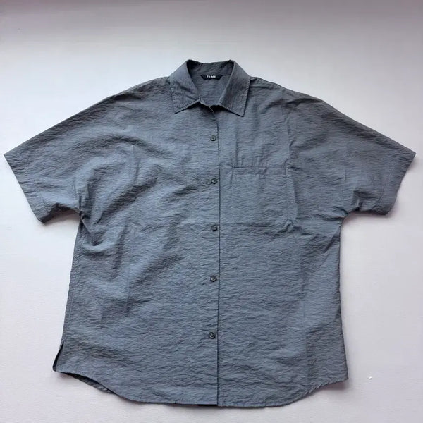 [BUNJANG] Time Homme Summer Short Sleeve Shirt Size 105 / 타임옴므 여름 반팔셔츠 105