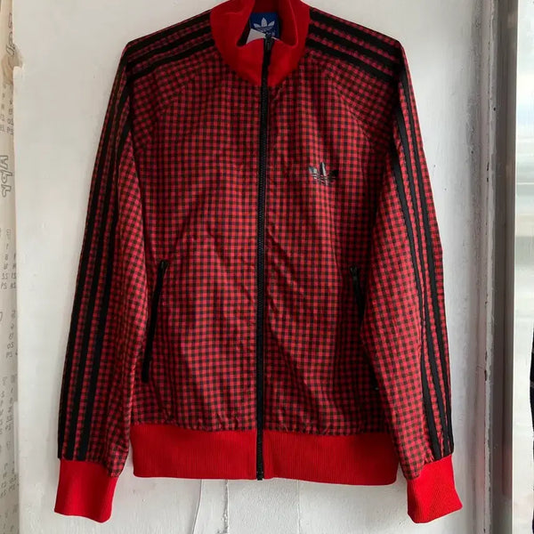 [BUNJANG] Adidas Check Track Top Jacket / 아디다스 체크 트랙탑 자켓