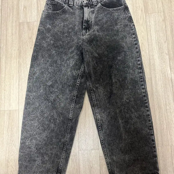 [BUNJANG] Polar Skate Big Boy Jeans Black Acid Black Silver Black / [S] 폴라스케이트 빅보이 진 흑청 실버블랙 애시드 블랙