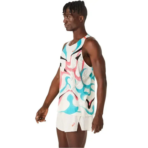 [BUNJANG] Asics Metarun Limited Edition Kumadori Men's Running Singlet & 2-Inch Split Shorts Set (International M) / (한정판) 아식스 메타런 리미티드 남성 러닝 싱글렛민소매 나시 탑 / 2인치 숏팬츠 세트 해외M 100호