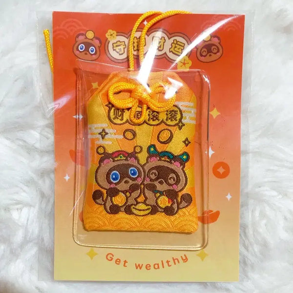 [BUNJANG] Animal Crossing Kapp'n & Leif Omamori Charm (Unofficial) / 모동숲 콩돌밤돌 오마모리 부적 (비공굿)