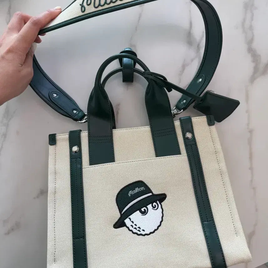 [BUNJANG] Malbon Golf Canvas Tote Bag Shopper Bag / 말본 골프 캔버스 토트백 쇼퍼백 새상품