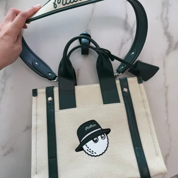[BUNJANG] Malbon Golf Canvas Tote Bag Shopper Bag / 말본 골프 캔버스 토트백 쇼퍼백 새상품