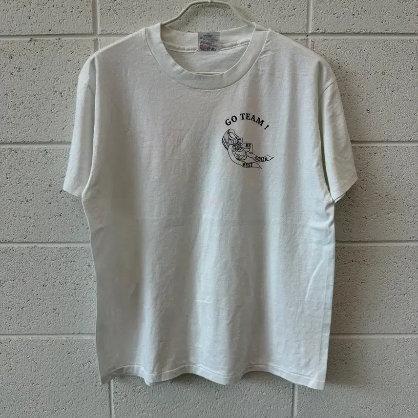 [BUNJANG] 1990s Hanes Heavyweight 50/50 Cotton Polyester Blend T-Shirt / 90s Vintage Heavyweight 50/50