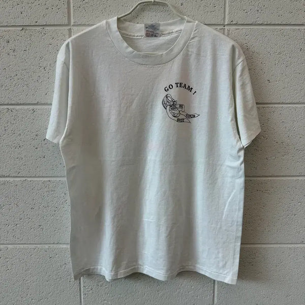 [BUNJANG] 1990s Hanes Heavyweight 50/50 Cotton Polyester Blend T-Shirt / 90s Vintage Heavyweight 50/50