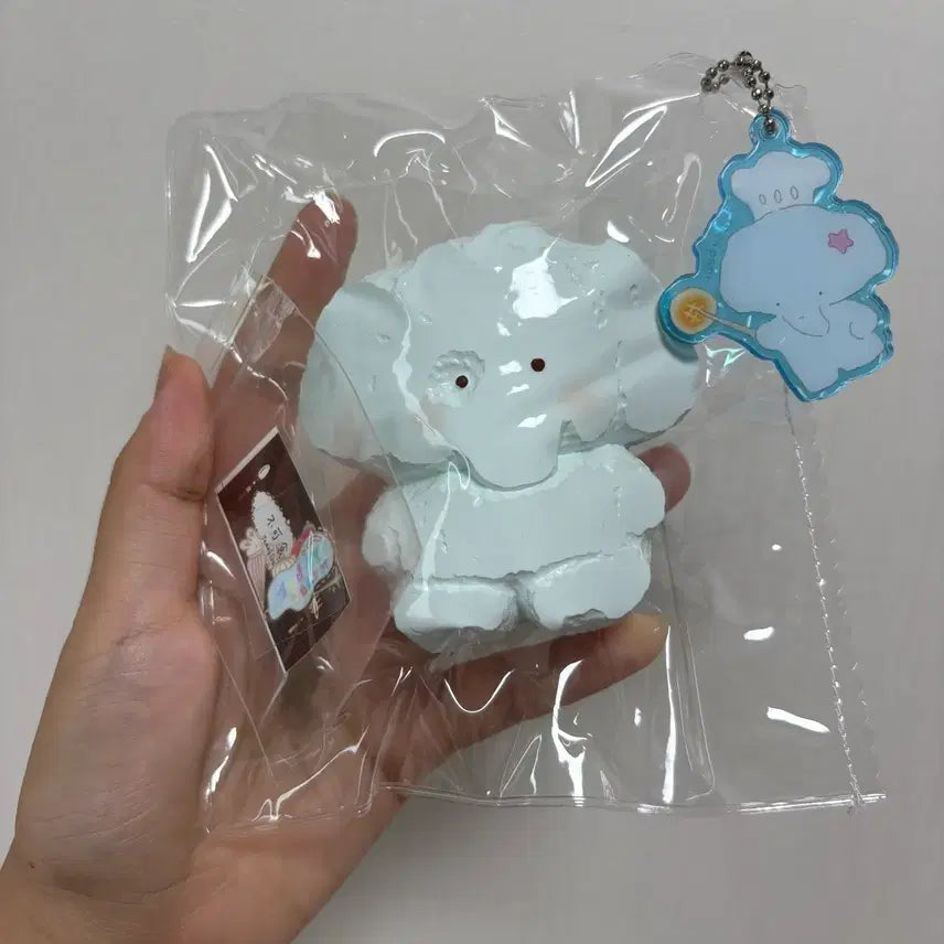 [BUNJANG] Handmade Chewy Teddy Bear & Elephant Keychains / 수제말랑이 테디베어 코끼리 팝니다.