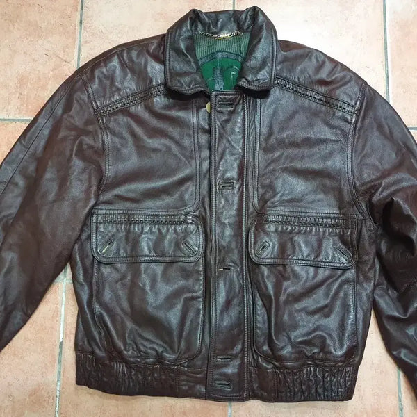 [BUNJANG] TORRAS 90s Vintage Spanish Genuine Lambskin Bomber Jacket / [50/100-105] 90s 스페인 명품 토라스(TORRAS) 천연 양가죽 봄버 자켓