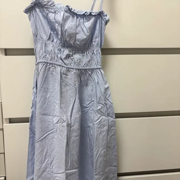 [BUNJANG] Sleeveless Maxi Dress - Sky Blue / 소라색 나시원피스