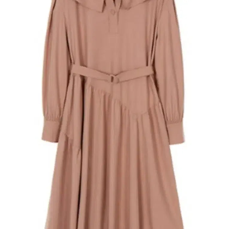 [BUNJANG] Olive des Olive Beige Long Dress with Large Collar / 올리브데 올리브 원피스