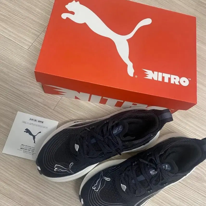[BUNJANG] Puma Foreverrun Nitro 2 Women's Running Shoes - Black, 230mm / 푸마 포에버런 나이트로 2 여성 230mm 블랙