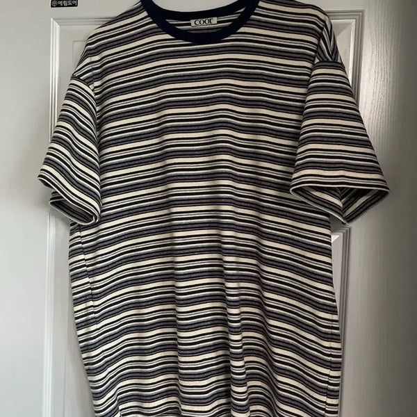 [BUNJANG] Coour Multi-Pin Stripe Blue Shirt (M) / 쿠어 멀티 핀 스트라이프 블루(M)