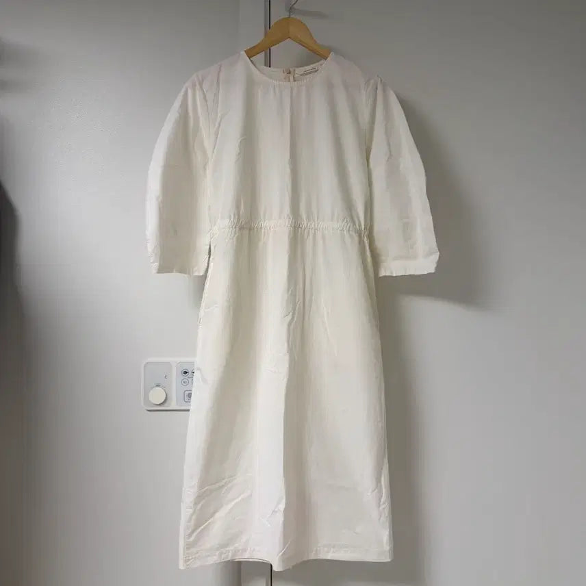 [BUNJANG] London Race Shirring Long Dress Ivory / 런던레이스 셔링롱원피스 아이보리