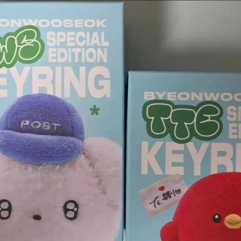 [BUNJANG] Byeon Woo Seok "Lovely Seok" Plush Doll Keychain Bundle Set (Sealed) / 변우석) 미개봉 인형 키링