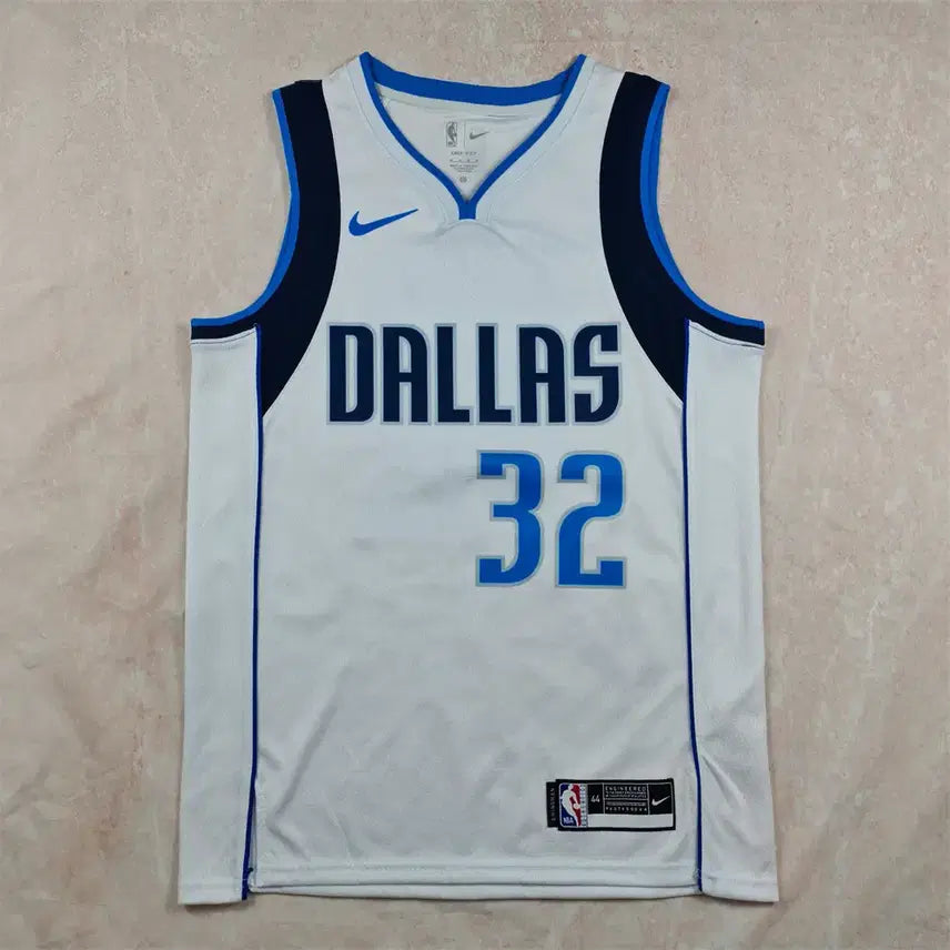 [BUNJANG] Dallas Mavericks Basketball Jersey #32 White Hot Stamp / 플래그 NBA 농구복 댈러스 원더러스 32호 화이트 핫스탬프