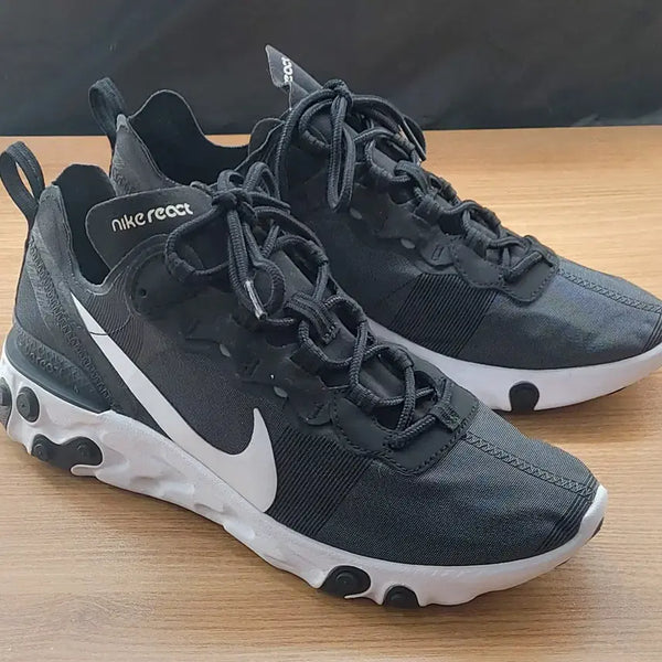 [BUNJANG] Nike React Element 55 Men's Running Shoes / 나이키 250 리엑트 엘리먼트55 워킹화/운동화/런닝화.BK.+A.