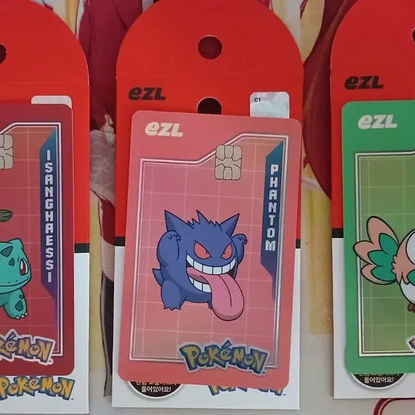[BUNJANG] Pokemon EAZEL Transportation Card Set / 포켓몬 이즐 교통카드 3장