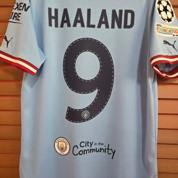 [BUNJANG] Manchester City 22-23 Haaland Home Treble Kit Bundle / 22-23 맨시티 홀란드 유니폼 트레블 박스 포함