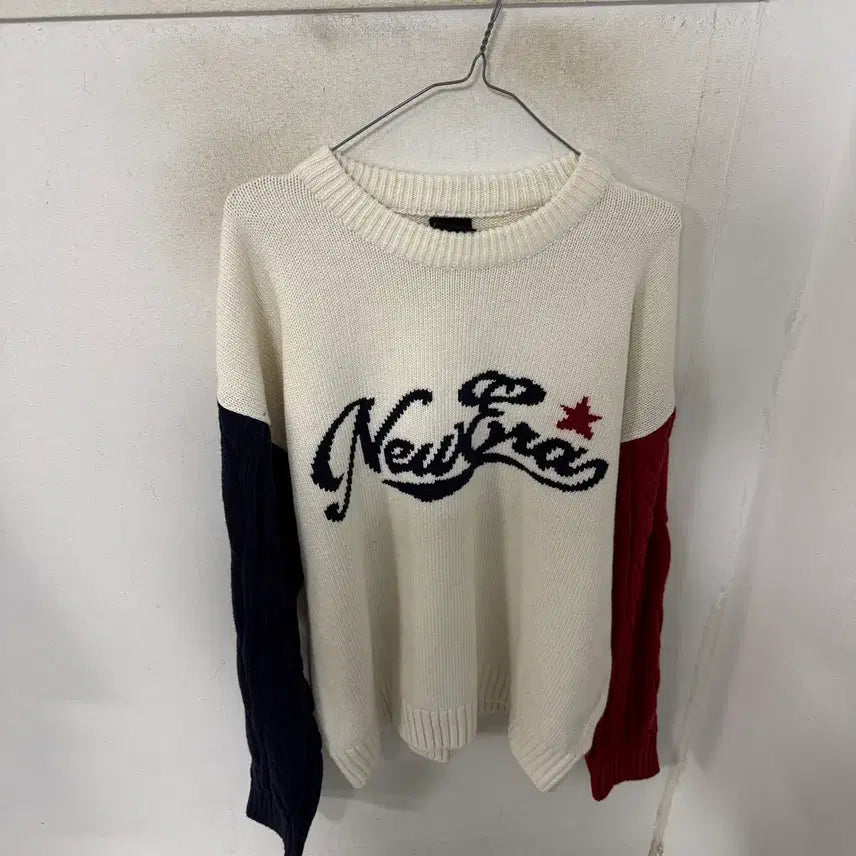 [BUNJANG] New Era Cable Knit Sweater / 뉴에라 케이블 니트