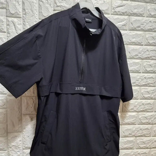 [BUNJANG] Xexymix Short Sleeve Anorak Windbreaker Black M / 젝시믹스 반팔 아노락 바람막이 검정M