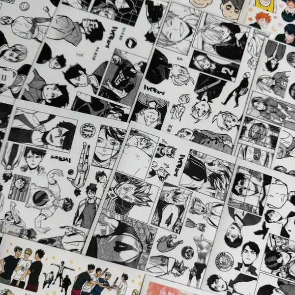 [BUNJANG] Haikyuu!! Anime Stickers (46 pcs) & Memo Pads (2 types) / 하이큐 애니인스 46장 판매