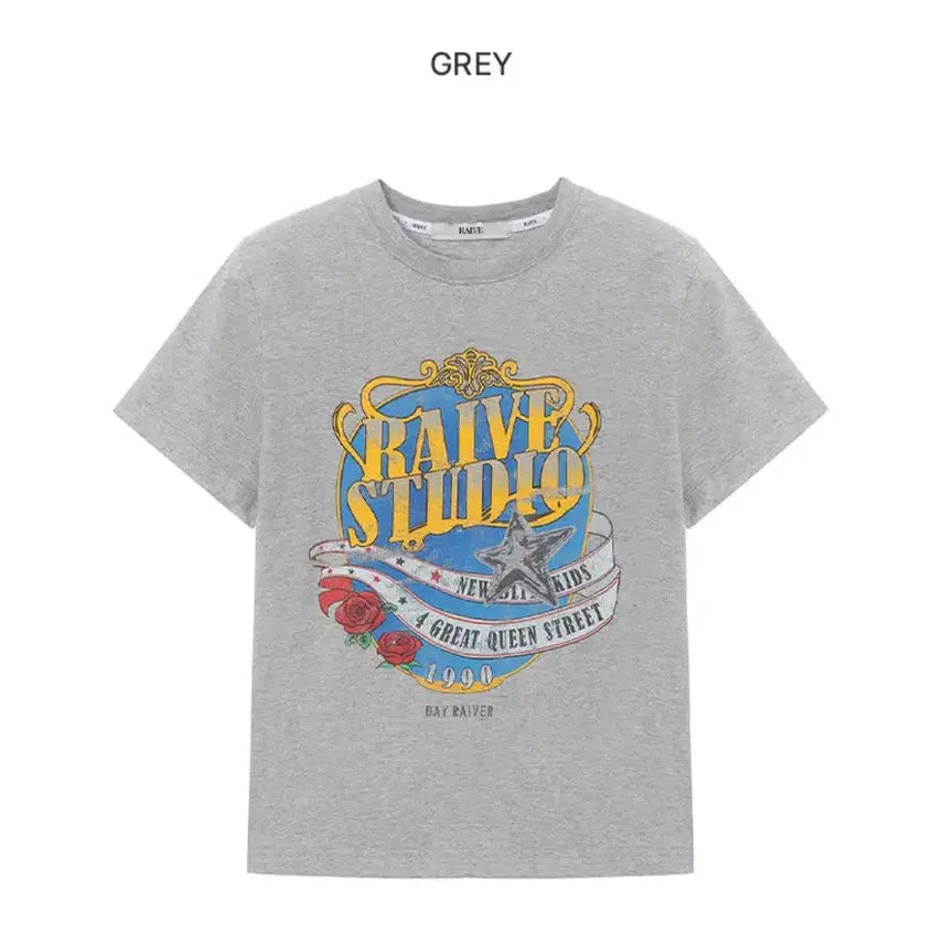 [BUNJANG] RAVE T-Shirt Gray Size 2 / 레이브 반팔 택포
