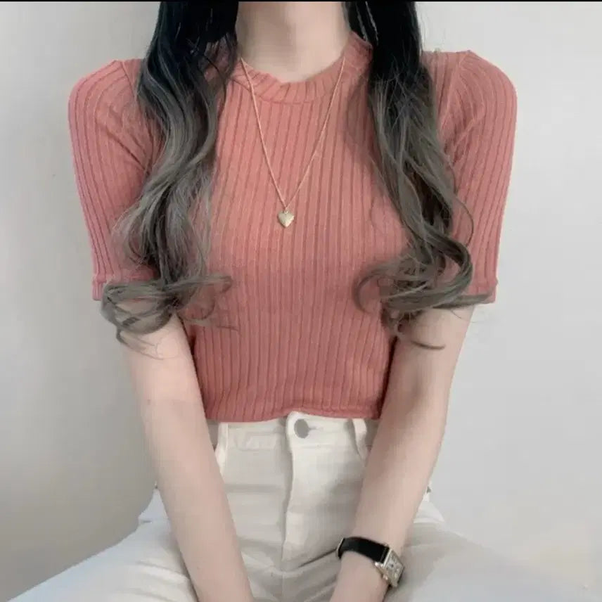 [BUNJANG] Lightweight Ribbed Knit Top / 여리여리한 골지 얇은니트 판매해요
