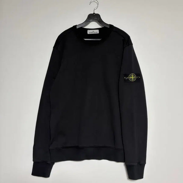 [BUNJANG] Stone Island Badge Crewneck Sweatshirt Black L / 스톤아일랜드 맨투맨