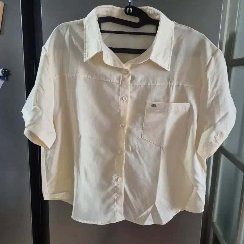 [BUNJANG] Light Yellow Short Sleeve Shirt / [새상품] 연노랑 반팔셔츠