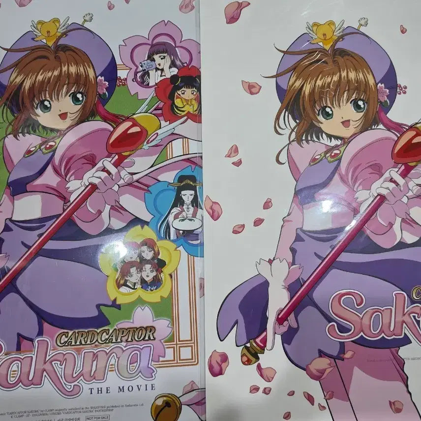 [BUNJANG] Cardcaptor Sakura Movie 1st Week White + Weekend Poster Set / 카드캡터 체리 극장판 1주차 화이트 + 주말 포스터